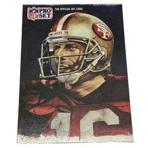 1991 Pro Set Joe Montana Quarterback 49ERS All NFC Team Official NFL Card #387